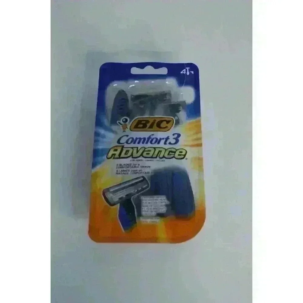 Bic Comfort 3 Advance Disposable‎ Razors (4 Count) New Unopened Package